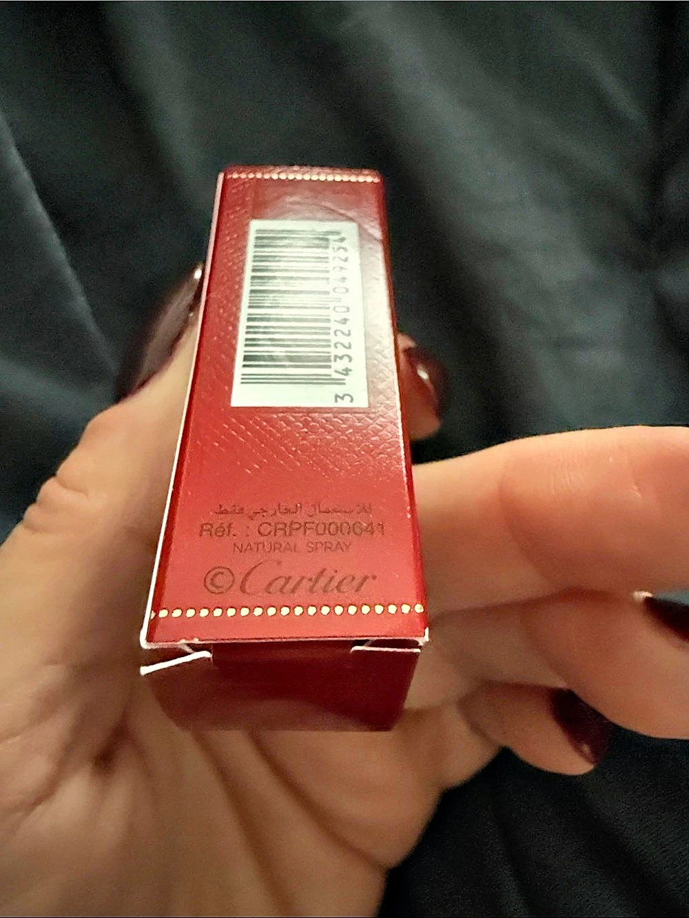 Cartier Oud & Ambre Parfum Spray Red NWT - Picture 2 of 3